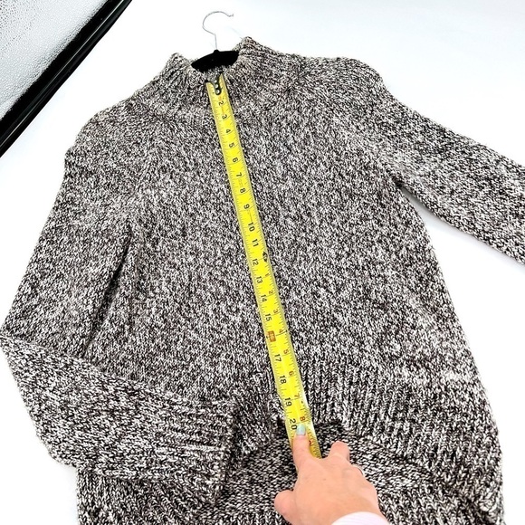 a.n.a Womens Sweater Gray Pullover Long Sleeve Knit Turtleneck Hi-Low Hem Size S - Picture 10 of 11